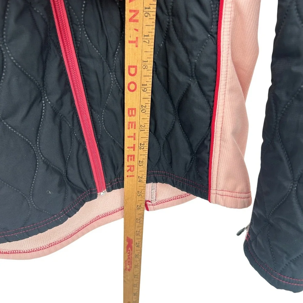 Pearl Izumi Quilted Cycling Jacket XL Black Pink Gorpcore Sporty Bike Wear